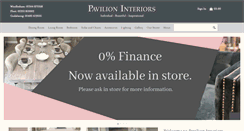Desktop Screenshot of pavilioninteriors.com